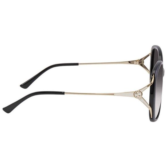 NEW Gucci Grey and Gold Oval Women\'s Sunglasses main image 4